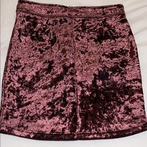 Maroon Mini Skirt